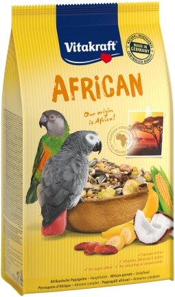 Корм Vitakraft African для великих африканських папуг, 750 г