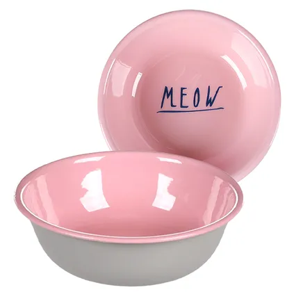 Flamingo Nell Round ФЛАМІНГО НЕЛЛ КРУГЛА емальована миска для котів 0,35 л