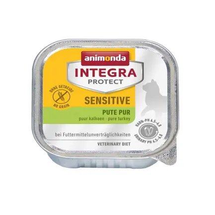 Корм вологий ветеринарний для котів Integra Protect Sensitiv Pure Turkey з харчовою непереносимістю, моно індичка, 100 г