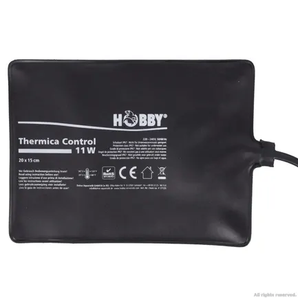 Нагрівальний мат водонепроникний з контролером Hobby Thermica Control 11 Ват IP67 20x15см (37125): додаткове фото 2
