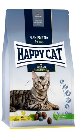 Сухий корм Happy Cat Culinary Land Geflügel для дорослих котів великих порід зі смаком птиці, 4 кг, 70570