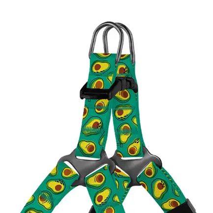 Шлея для Собак Дрібних Порід BronzeDog Urban Fruits Авокадо 2XS: додаткове фото 2