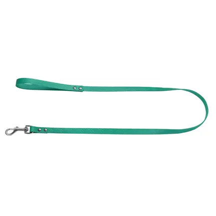 Повідець для Собак Шкіряний BronzeDog Classic з тисненням Бірюзовий 2XS: додаткове фото 2