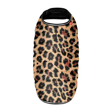 Курточка-накидка для собак WAUDOG Clothes, малюнок "Леопард", S, А 32 см, B 41-51 см, С 25-35 см: додаткове фото 3
