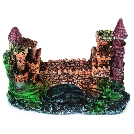 Декорація замок на скелі Aqua Nova 13,5x6x11см (AN629): додаткове фото 5