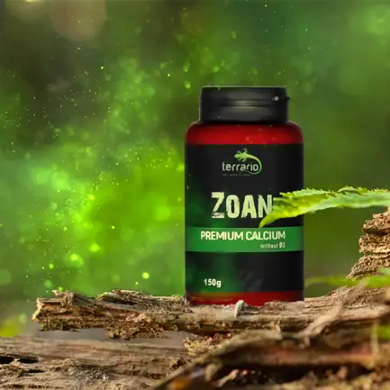 Кальцій без вітаміну D3 для рептилій Terrario Zoan Calcium without D3 150г.: додаткове фото 2