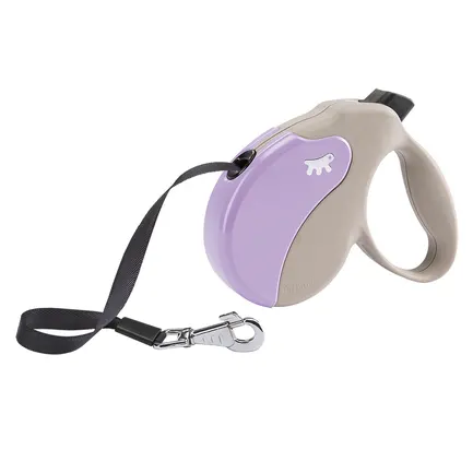 Ferplast AMIGO L TAPE BEIGE-PURPLE Рулетка-поводок зі стрічкою