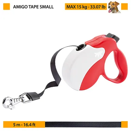 Ferplast AMIGO S TAPE BLUE-WHITE Рулетка-поводок зі стрічкою: додаткове фото 2