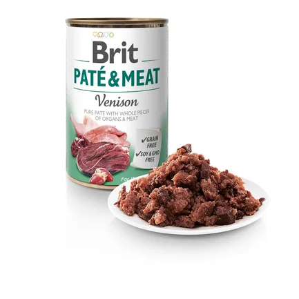 Вологий корм Brit Care Pate & Meat для собак, з олениною, 400 г: додаткове фото 2