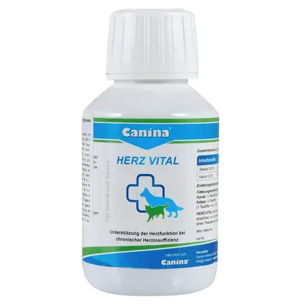 Вітаміни Canina Herz-Vital для собак та котів, підтримка серця, 100 мл