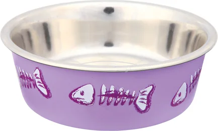 Миска Trixie для котів на гумовій основі, металева з пластиковим покриттям, 12 см, 250 мл: додаткове фото 2