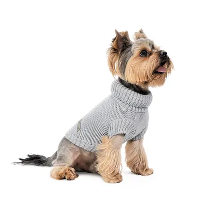 Светр Pet Fashion Sam сірий для собак, M: додаткове фото 2