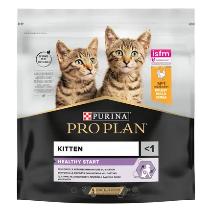 Сухий корм PRO PLAN Kitten <1 Healthy Start для кошенят з куркою 400 г