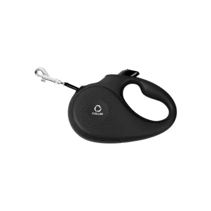 Повідець-рулетка CoLLaR для собак, розмір S, 15 кг, 5 м, стрічка чорний: додаткове фото 2