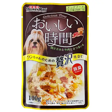 DoggyMan Low Fat Chicken & Beef ДОГГІМЕН КУРКА З ЯЛОВИЧИНОЮ в желе консерви для собак, вологий корм, пауч 100г 0,1 кг