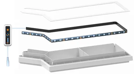 Світлодіодна підставка SF QUADRO 40 MULTI COLOUR LED (A4052280)