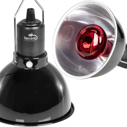 Світильник глибокий рефлекторний Terrario Biosphere Light 75W для локального обігріву тераріумів з керамічним патроном E27: додаткове фото 5