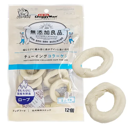 DoggyMan Collagen Gum Doughnut ДОГГІМЕН КІЛЬЦЕ З КОЛАГЕНОМ жувальні ласощі для собак 0,09 кг