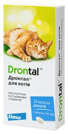 Таблетки від глистів Drontal (Дронтал) для котів