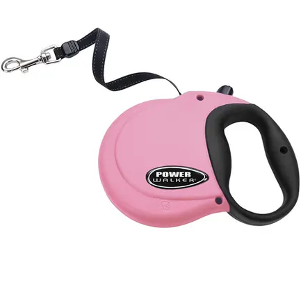 Coastal Power Walker Retractable Leash КОСТАЛ рулетка-повідець для собак до 7.3кг, стрічка 3.6м Рожевий