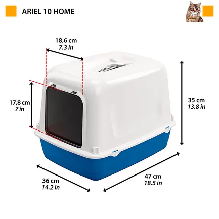 Ferplast TOILET HOME ARIEL 10 Туалет для котів: додаткове фото 2
