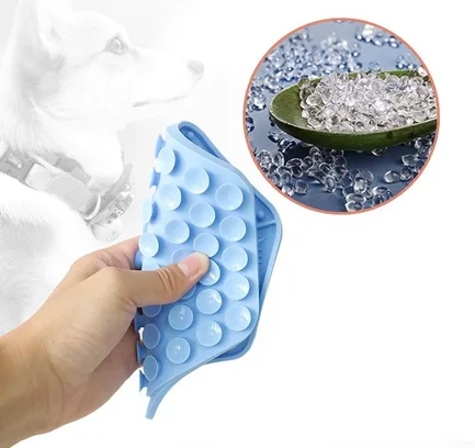 Килимок-годівниця WahoPet licky mat силіконовий, синій: додаткове фото 2