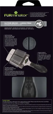 Щітка-пуходерка FURminator для котів і собак, жорстка: додаткове фото 5