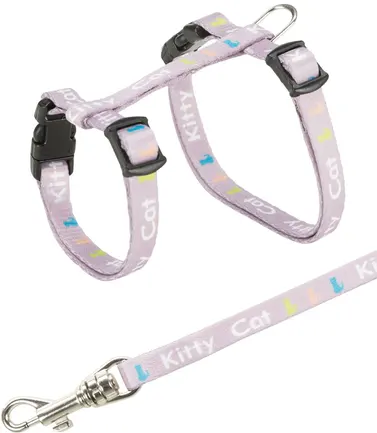 Шлейка з повідцем Trixie Kitty Cat для кошенят, нейлон, 21-33 см/8 мм (кольори в асортименті): додаткове фото 3