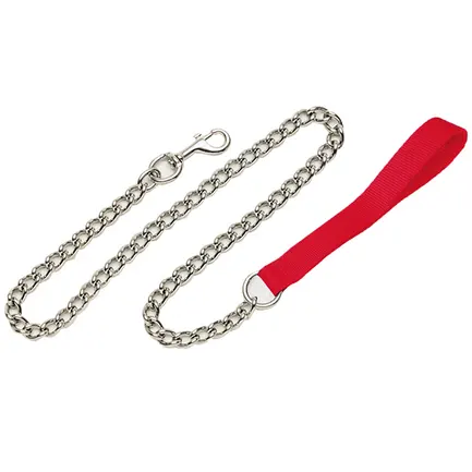 Coastal Titan Chain Dog Leash КОСТАЛ ПОВІДЕЦЬ-ЛАНЦЮЖОК для собак, ланка 2мм Червоний
