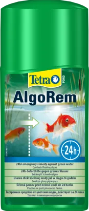 Засіб Tetra Pond AlgoRem для боротьби з каламутною зеленою водою у ставку, 250 мл на 5000 л