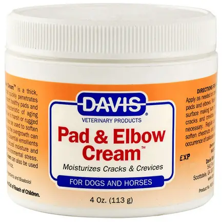 Davis Pad & Elbow Cream ДЕВІС ЗАГОЮВАЛЬНИЙ крем для лап і ліктів собак та коней 0,113 л
