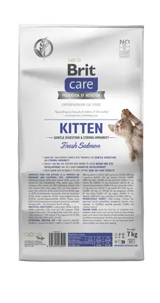 Сухий корм Brit Care Cat by Nutrition Kitten Gentle Digestion Strong Immunity для кошенят, з лососем, 7 кг: додаткове фото 3