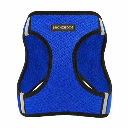 Шлея для собак Bronzedog Mesh Vest 3D сітка синя 3XS: додаткове фото 2