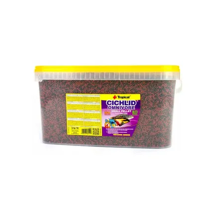 Корм Cichlid Omnivore Small Pellet 10L/3.6kg