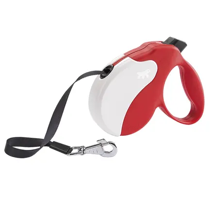 Ferplast AMIGO L TAPE RED-WHITE Рулетка-поводок зі стрічкою