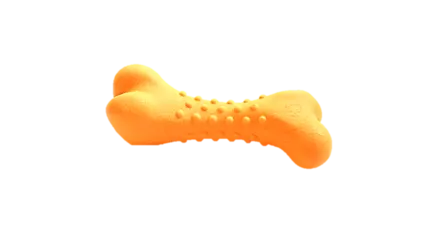 Іграшка AnimAll GrizZzly для собак, кістка, помаранчева, 11 × 4.7 см