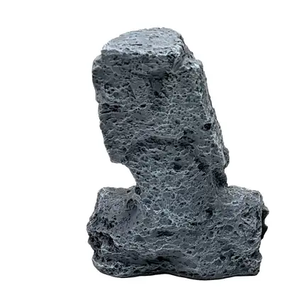Декорація Hobby Moai Ora 12,5×11,5×17,5 см (41716) - статуя Моаї з укриттям для акваріума і тераріуму: додаткове фото 6