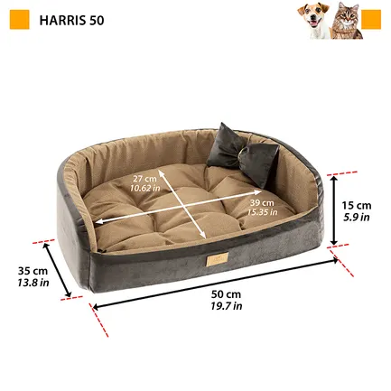 Ferplast HARRIS 50 BEDDING BROWN М&#039;яке місце д/тварин — Фото 1