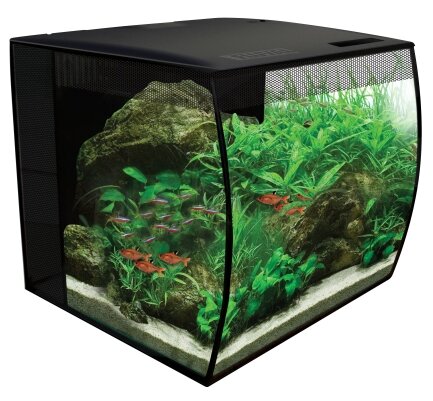 Акваріум Fluval FLEX з обладнанням, чорний, 34 л