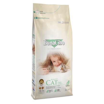 BonaCibo Adult Cat Lamb&amp;Rice 2 kg