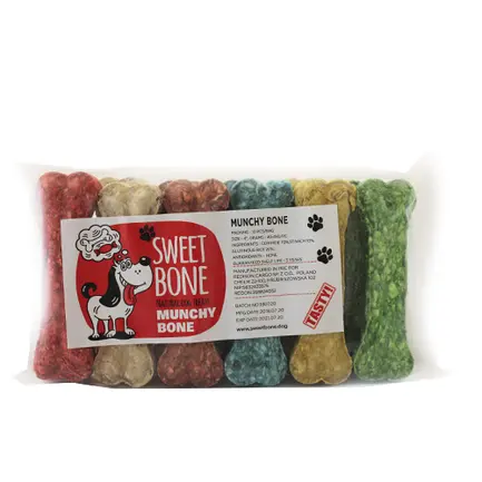 Ласощі Sweet Bone Кістка жувальна мікс 12 шт / упак, 480 г