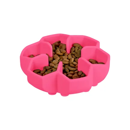 Миска для повільного харчування WAUDOG Silicone, 450 мл, рожевий: додаткове фото 6