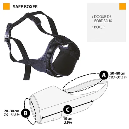 Ferplast SAFE BOXER Намордник, нейлон: додаткове фото 3