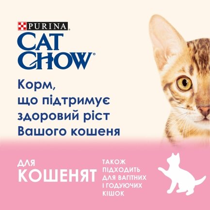 Вологий корм CAT CHOW Kitten для кошенят шматочки в желе з індичкою та цукіні 85 г — Фото 3