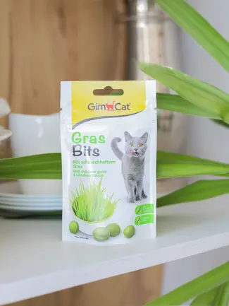 Ласощі GimCat GrasBits для котів, таблетки з травою, 65 шт, 40 г: додаткове фото 6