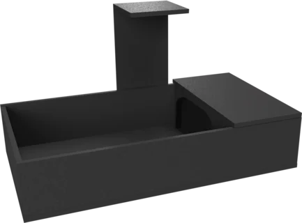Стіл для черепах HABISTAT TORTOISE TABLE BLACK WOOD L109 X D61 X H63CM (R1100030)