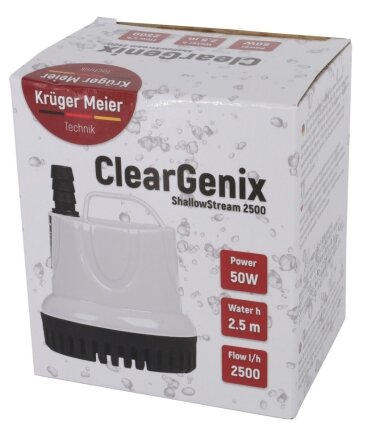 Помпа підйомна з низьким зануренням Kruger Meier ClearGenix 2500 л/г (CLEARGENIX2500)