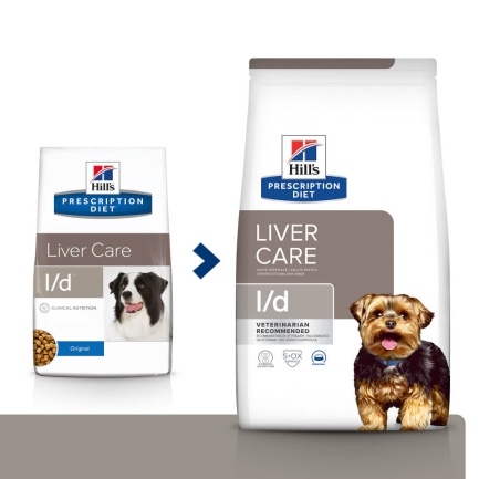 Hill&#039;s Prescription Diet l/d Сухий корм для собак для підтримання функції печінки, 1,5 кг — Фото 1