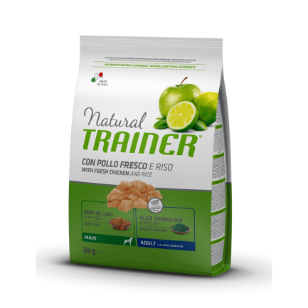 Natural Trainer Super Premium Adult Maxi сухий корм для дорослих собак великих порід зі свіжою курятиною 3 кг