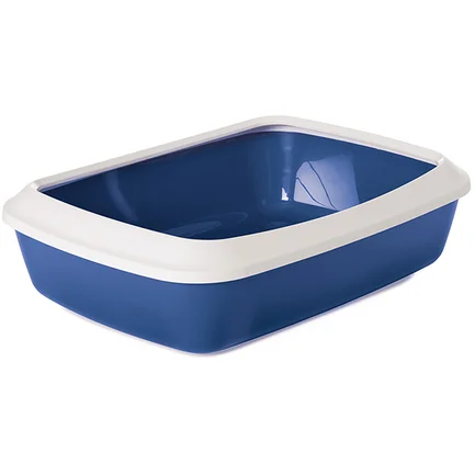 Savic Iriz Nordic Litter Tray САВІК АЙРІЗ НОРДІК лоток туалет з бортиком для котів, синій 50х37х13см